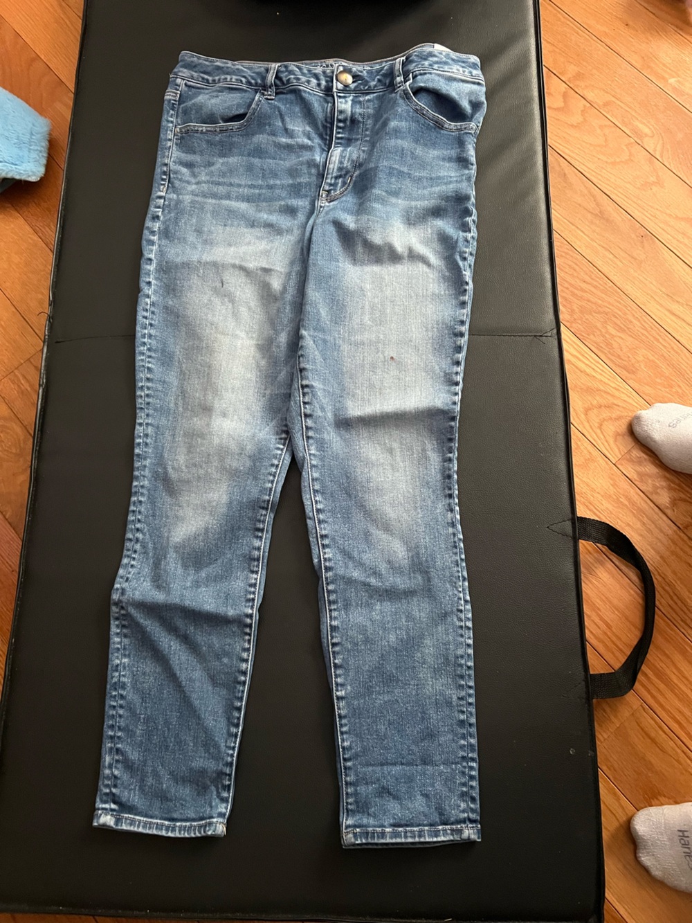American Eagle Outfitters Women's Skinny Jeans - Light Blue Wash